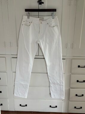 Men's White Slim-StraightLeg Jeans